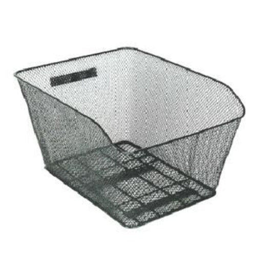 TsaiYarn Rear Fixed Basket - Black, measuring 41cm x 33cm x 25cm.