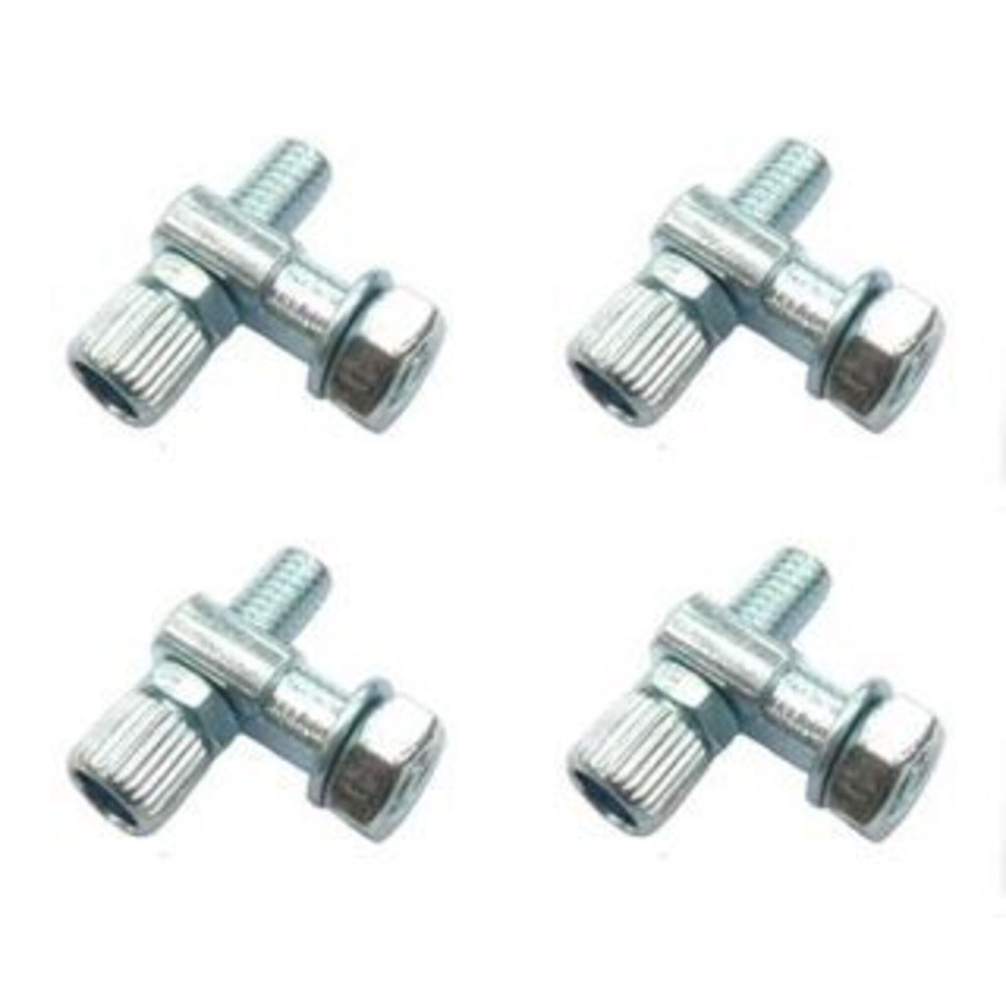Set of 4 Steel M6 Brake Cable Adjusters