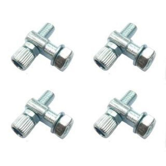 Set of 4 Steel M6 Brake Cable Adjusters
