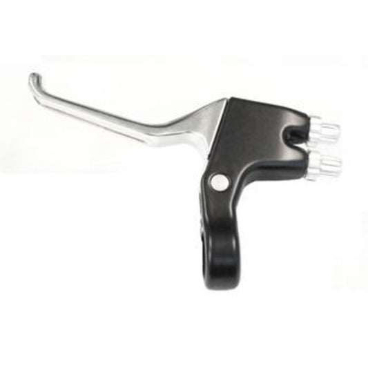 Black and Silver Alloy Dual Cable Left-Hand Brake Lever