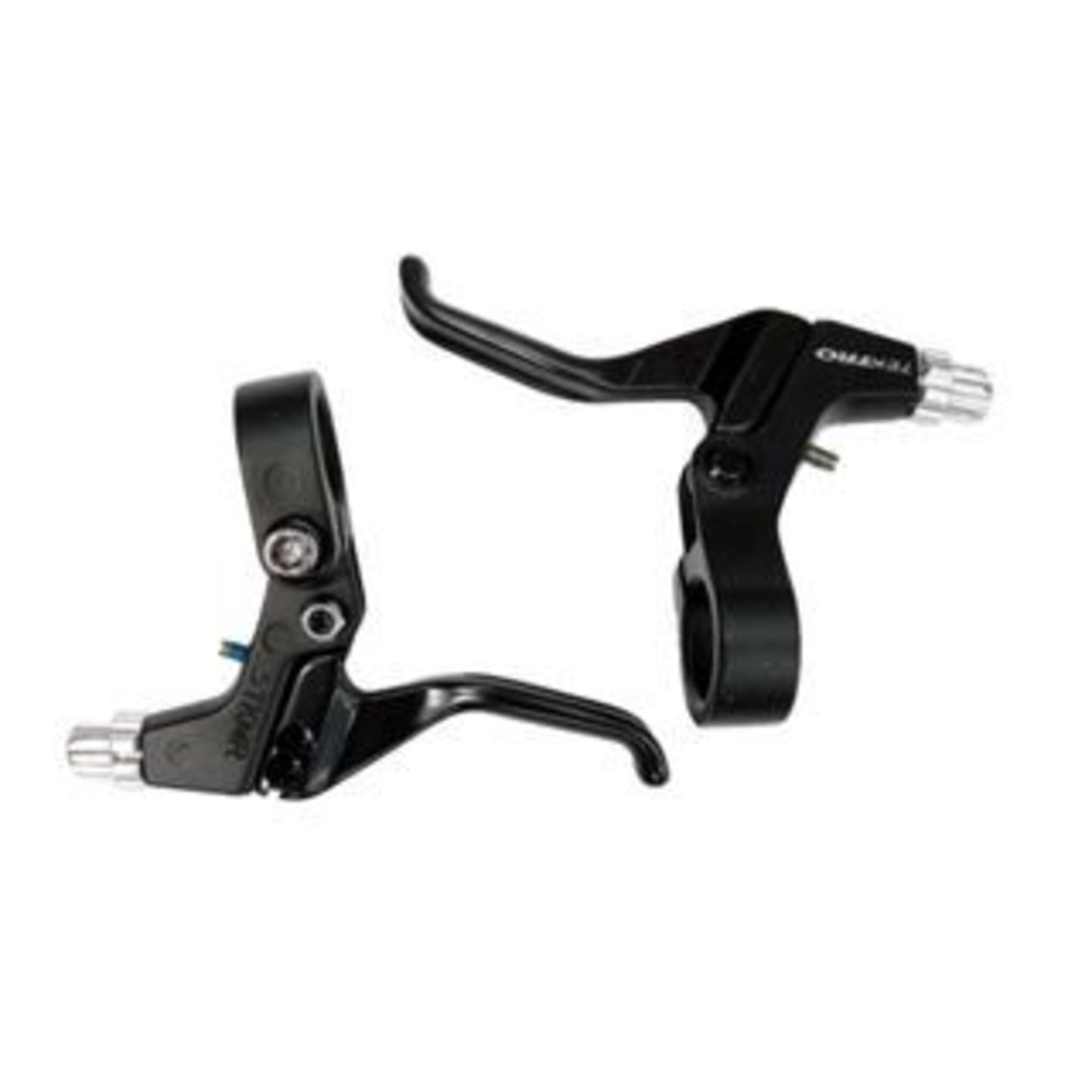Tektro 2-Finger Brake Levers for Linear, Caliper, Cantilever, and U Brakes - COMPLETE BLACK (Set of Two)