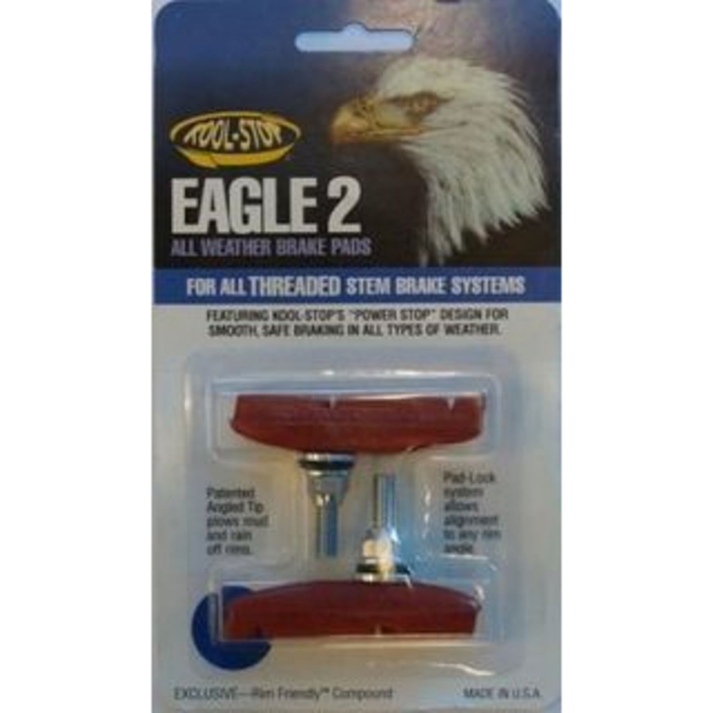 Kool Stop Eagle 2 Salmon Threaded Brake Shoes