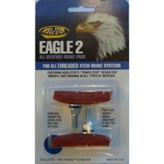 Kool Stop Eagle 2 Salmon Threaded Brake Shoes