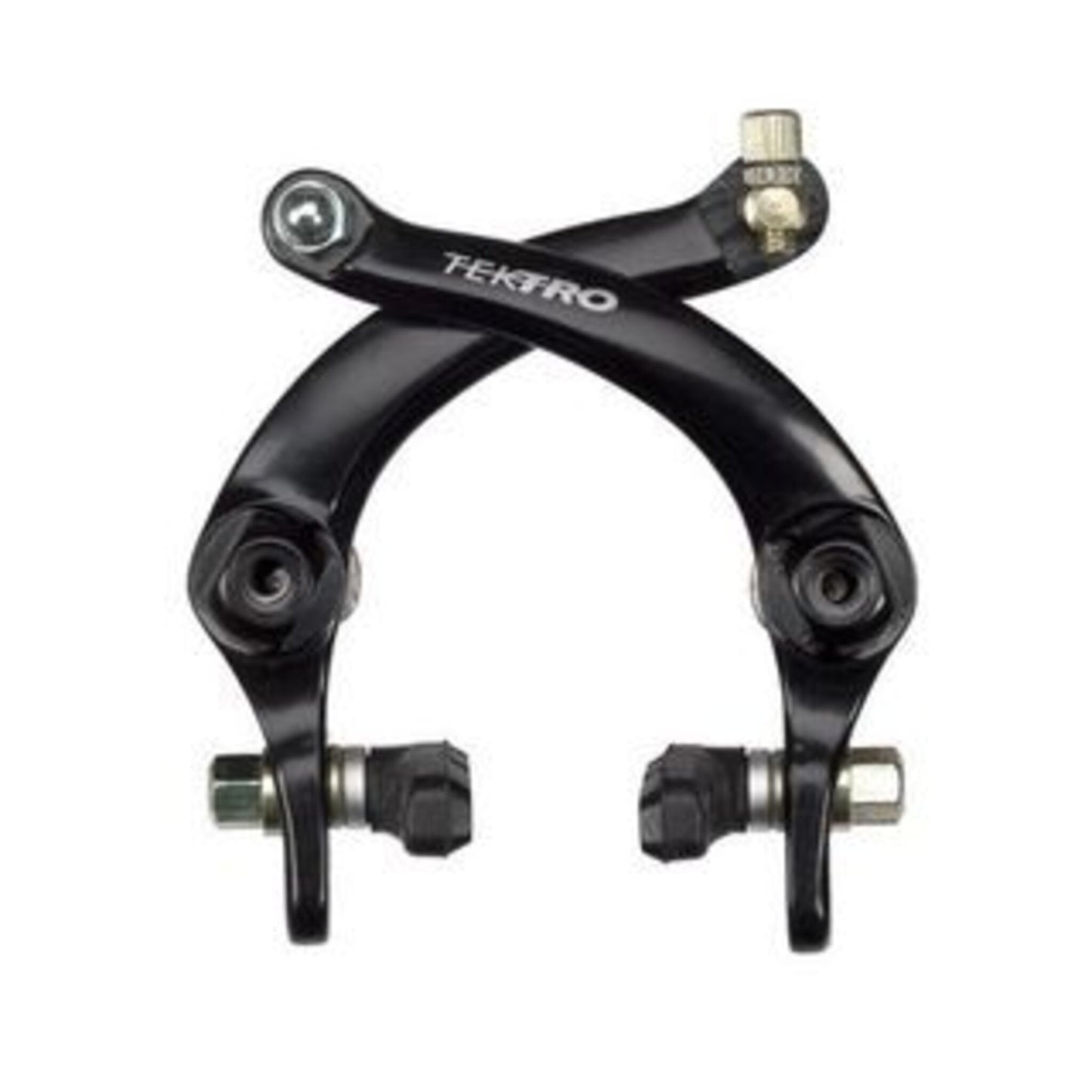 Tektro Front U Brake - Black, suitable for 30-47mm, featuring a coil spring and 55mm pads.
