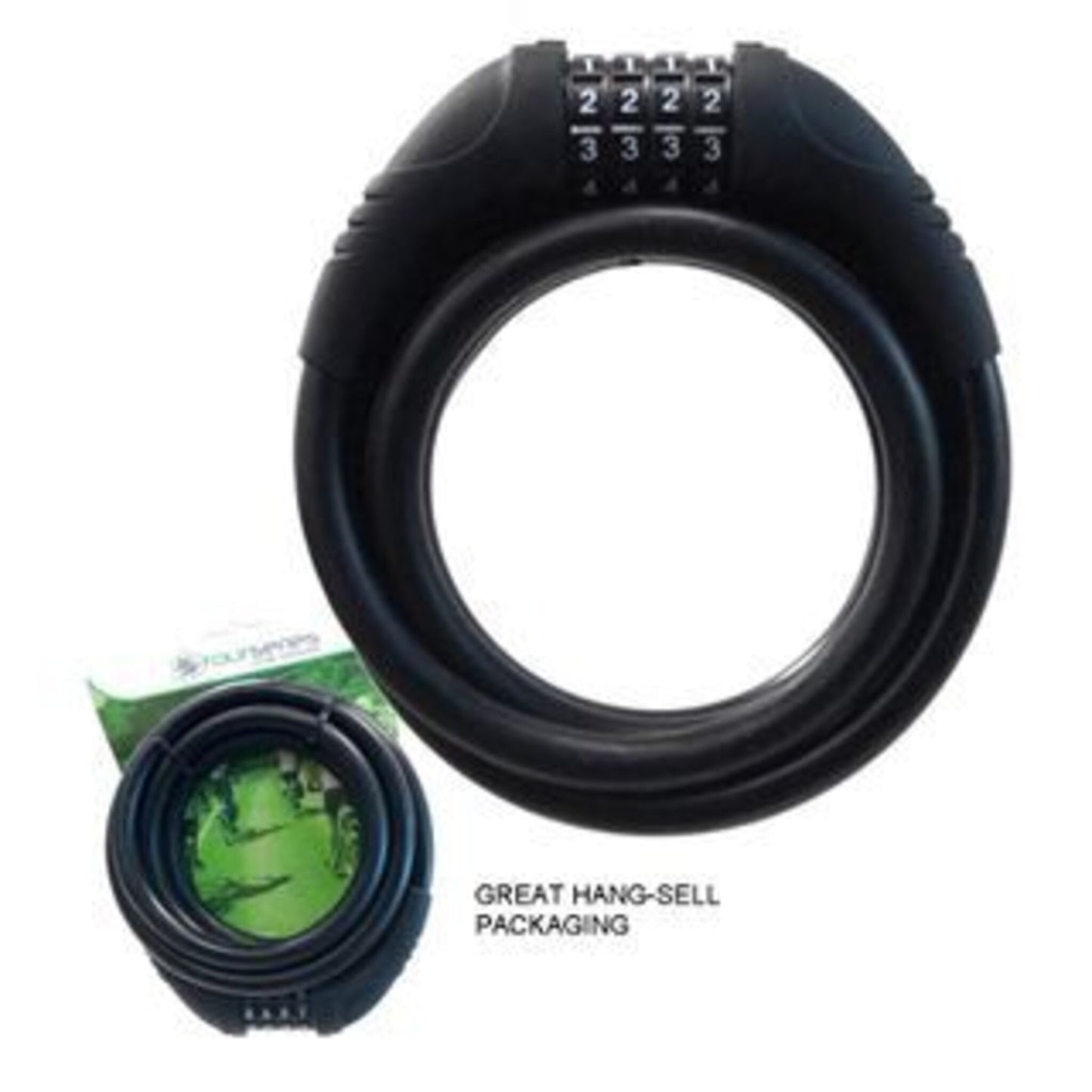TourSeries 4-Digit Combination Silicone Cable Lock - 12mm x 1800mm