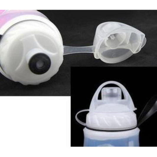 Polar Bottle Cap Cover - Clear White, Shield Against Dust and Mud