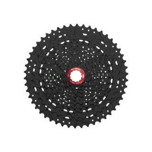 Sunrace 11-51t 11-Speed Cassette (Shimano Spline) in Black Chrome.