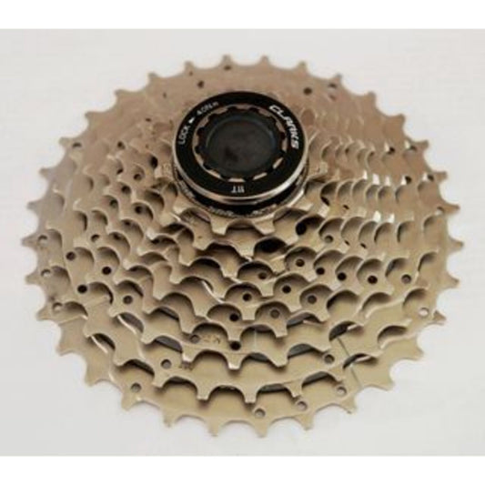 Clarks 9-Speed Cassette, compatible with Shimano/SRAM, featuring an 11-32T gear range.