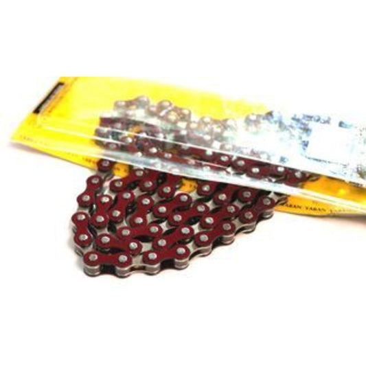 YBN S-410 Nickel/Red Single Speed Chain