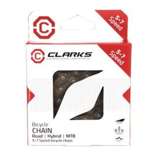 Clarks 116L Chain for 5 to 7 Speed Bicycles - Brown