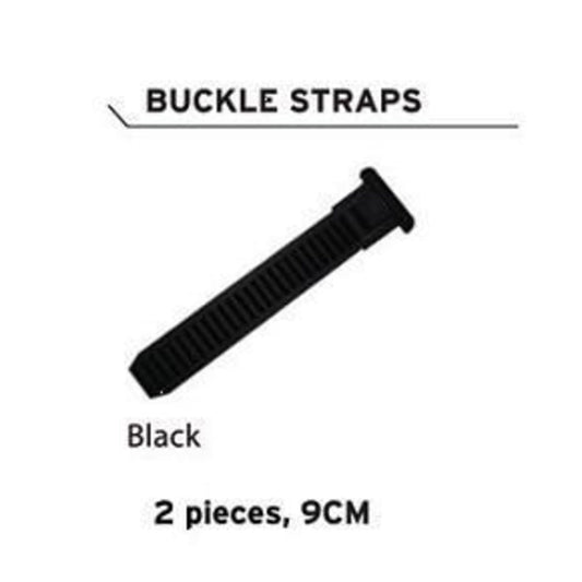 FLR Shoes Buckle Straps - Black 9cm (Pack of 2)