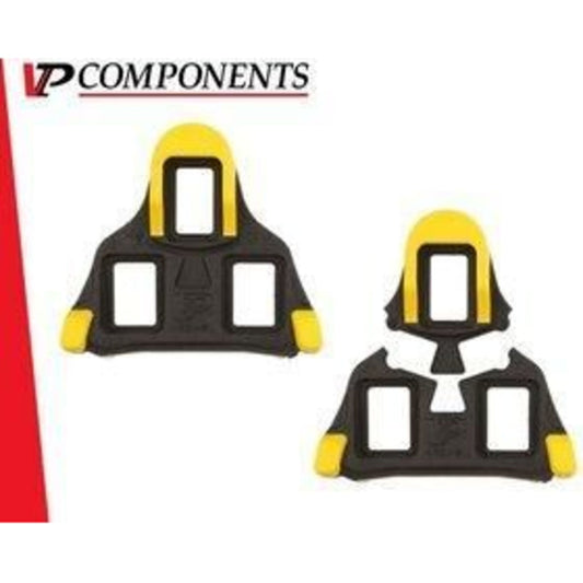 VP Shimano-style SPD SL cleats featuring 6 degrees of float and included hardware.