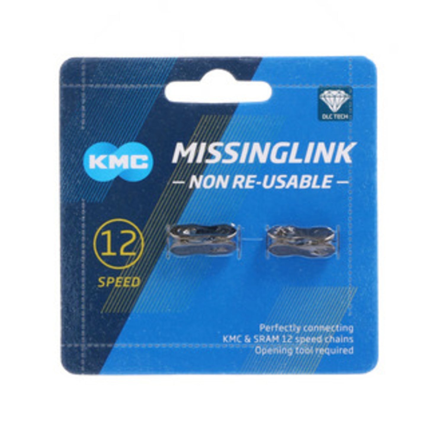 KMC 12-Speed Connecting Link - Non-Reusable (Set of 2) - Silver