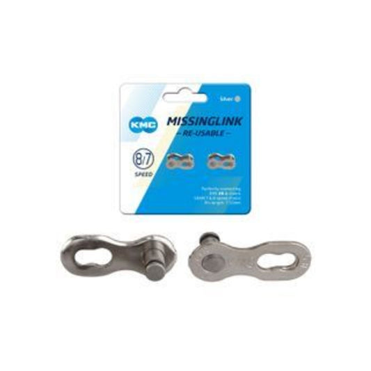KMC Silver Connecting Links for 7/8 Speed Chains