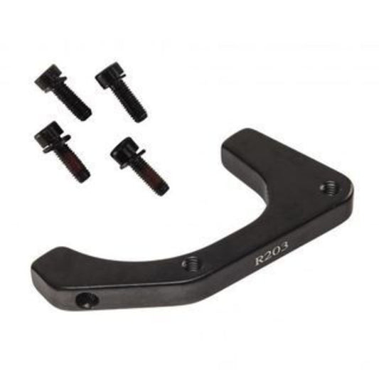 Black Rear Disc Brake Adapter for 203mm Rotor
