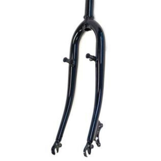 Black 26" Threadless Steel Fork with Disc Brake Mount and Pivots