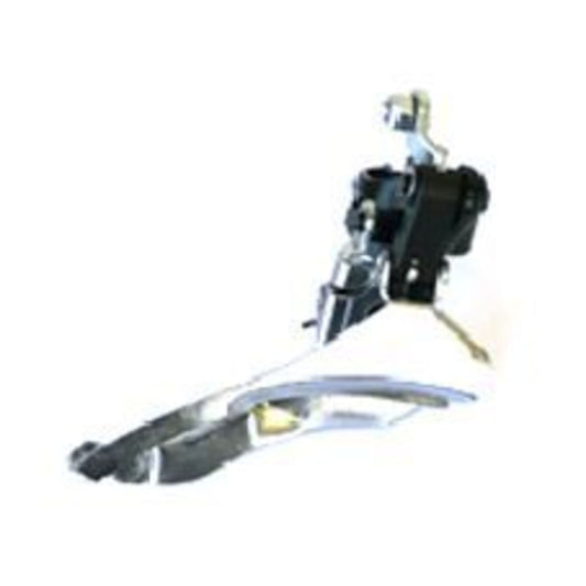 Sunrace 3-Speed Front Derailleur - Clamp-On, Down Pull, 28.6mm - Black