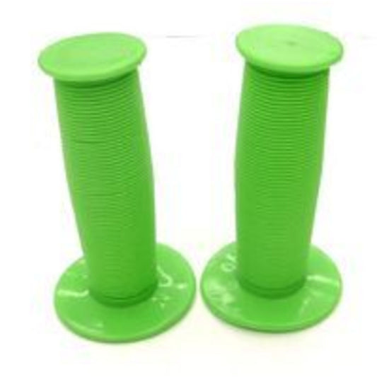 Mushroom Tricycle Grips - 70mm in length, 18mm hole diameter, in lime green.