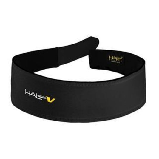 Halo Black V Sweatband - Adjustable and Moisture-Wicking