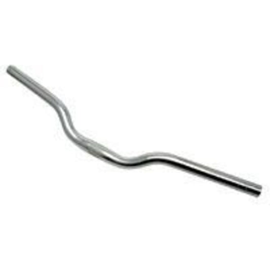 Silver Alloy Handlebar, measuring 25.4mm in diameter, 62cm in width, and featuring a 30mm rise.
