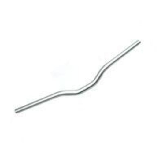 Silver Bulletproof Alloy Handlebar, 25.4mm diameter, 68cm length, with a 40mm rise.