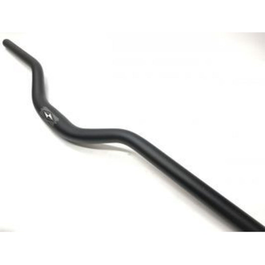 31.8mm Alloy Handlebar, 78cm Wide, 60mm Rise - Matte Black Finish