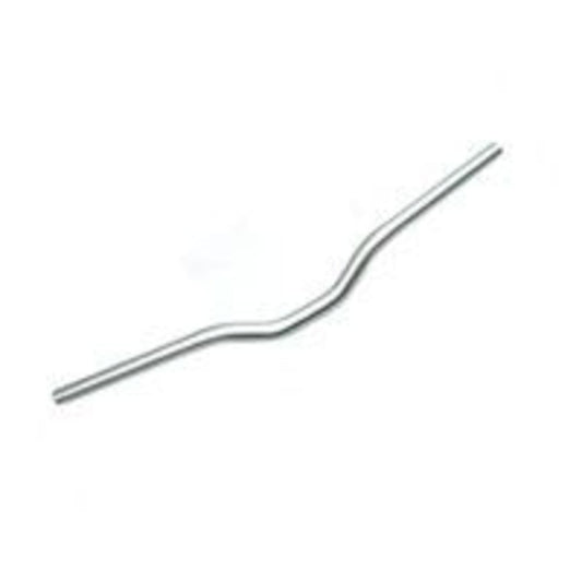 Silver Bulletproof Alloy Handlebar, 25.4mm diameter, 68cm length, with a 40mm rise.