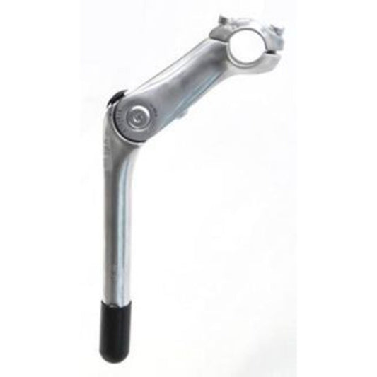 Adjustable Alloy Quill Headstem - 22.2mm diameter, 110mm extension, silver finish, with a 25.4mm bottom bracket.