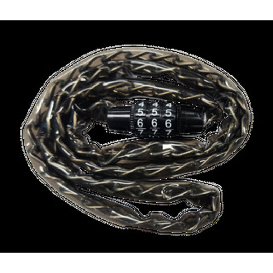 Black 4-Digit Combination Chain Lock, 915mm