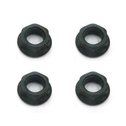 Pack of 4 Flanged Bottom Bracket Axle Nuts