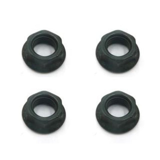 Set of 4 Flanged Bottom Bracket Axle Nuts