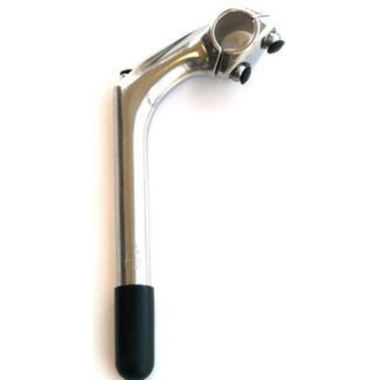 Alloy Silver Quill Handlebar Stem - 180mm long, with an 80mm extension and a 30-degree angle.