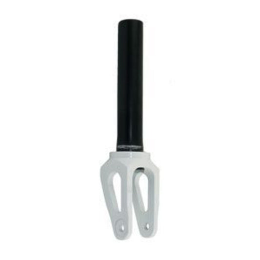 Bulletproof Alloy Scooter Fork - 1 1/8" x 190mm Steerer - 130mm Threaded - Color: White