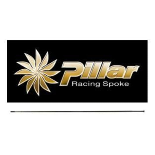 Pillar Aero Racing Spokes - Straight Pull, 248mm, in BLACK.