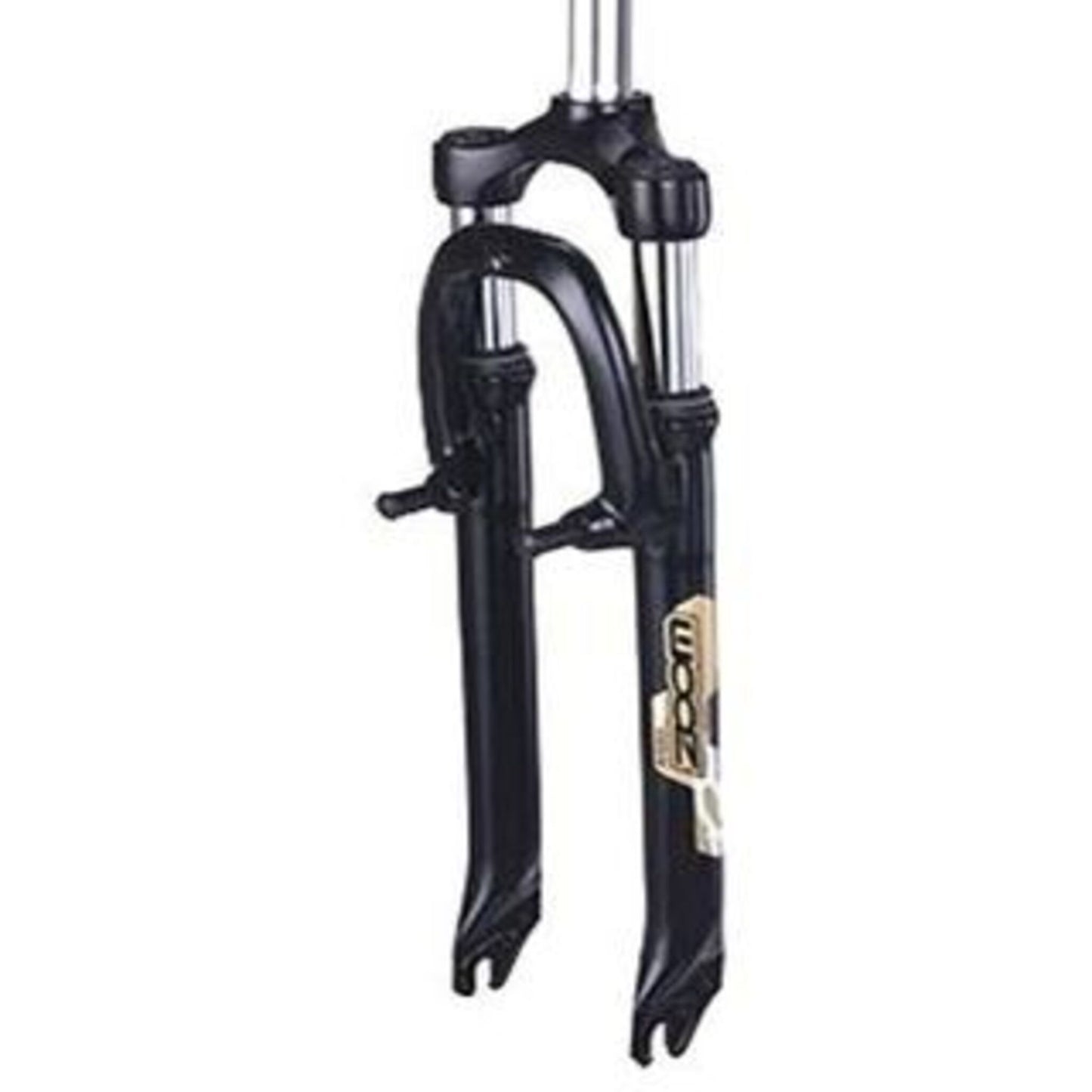 Black Zoom Suspension Fork with a 20" Threadless Alloy Crown and V-Brake.