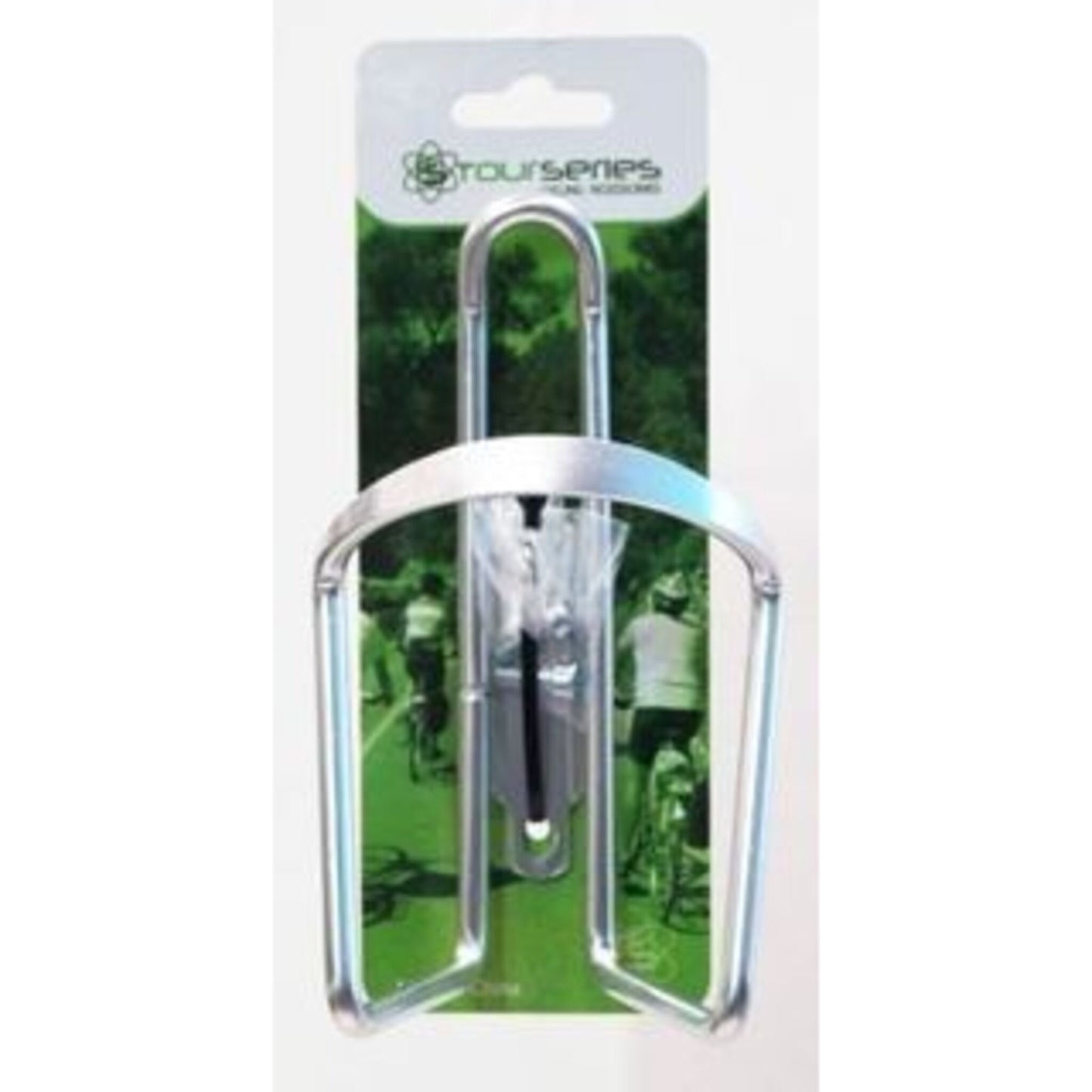 BikesUp Silver Alloy Bottle Cage - Classic Design with 2 Bolts