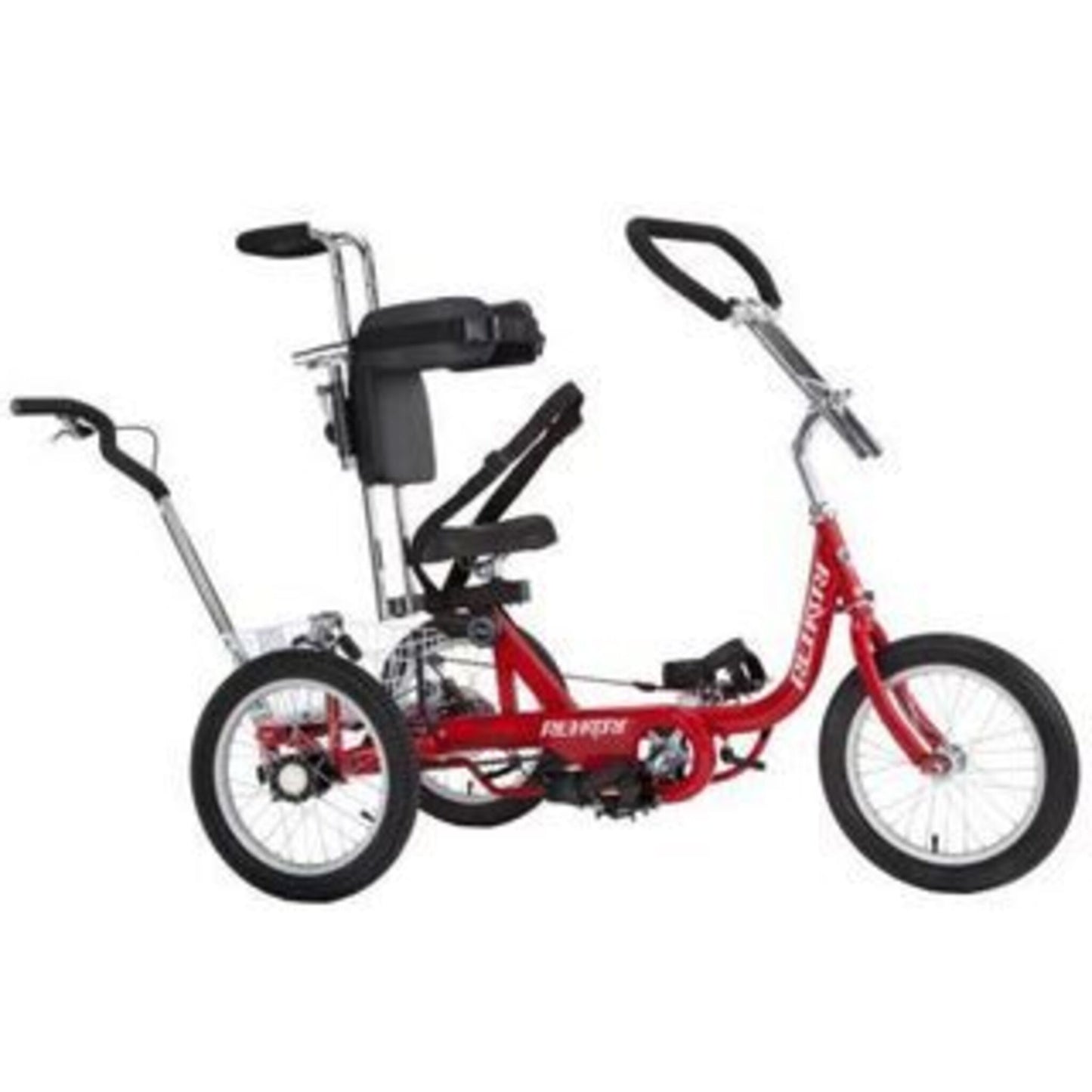 Gomier TRIKE Rehatri Foot Tricycle featuring Rear Steering, 16" in Red.