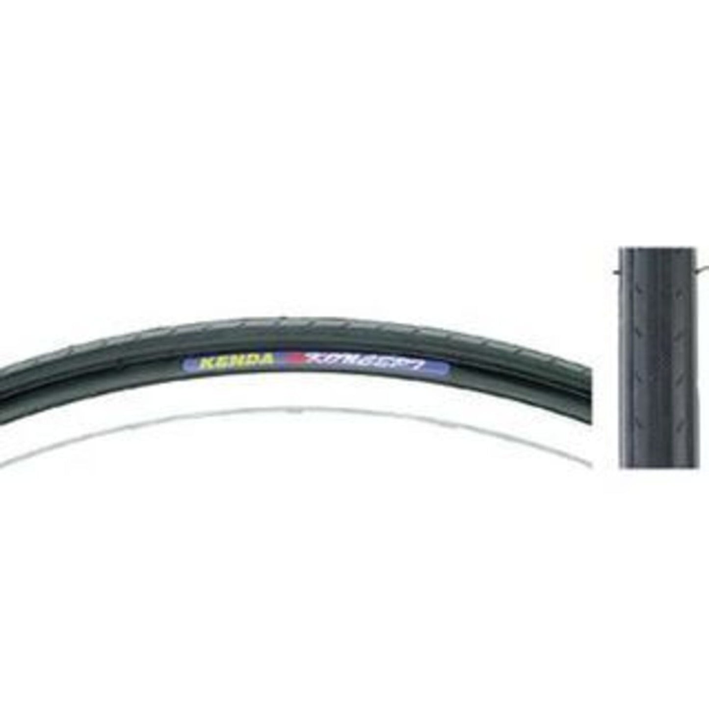 Kenda 24 x 1 (25-520) BLACK Bicycle Tire for Road Use