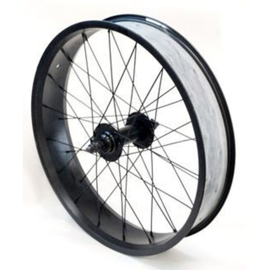 20" Fat Tire Wheel - Black Alloy Rim with Steel Hub (145mm) - Compatible with Trailers 9808 & 9814