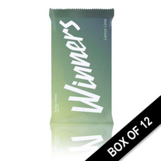 Winners Energy Chews Lemon Lime - Pack of 12 (60g)
